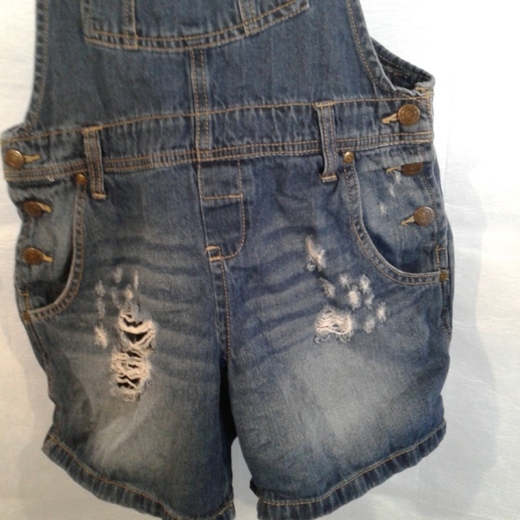 Lei coveralls shorts women's medium distress - Picture 2 of 10